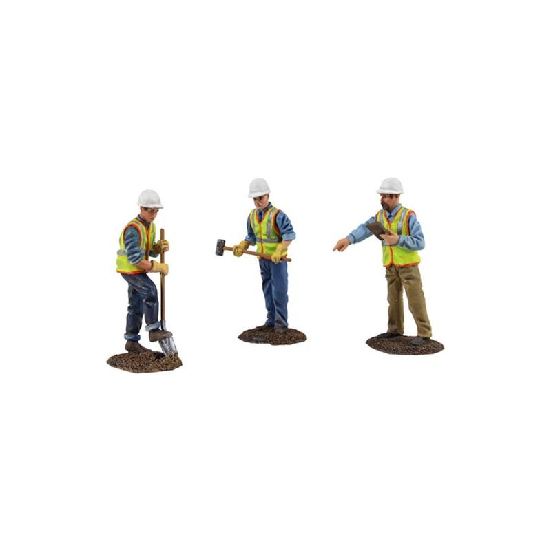 Diecast Metal Construction Figures 3pc Set 2 1/50 by First Gear - First Gear - ModelCars.com