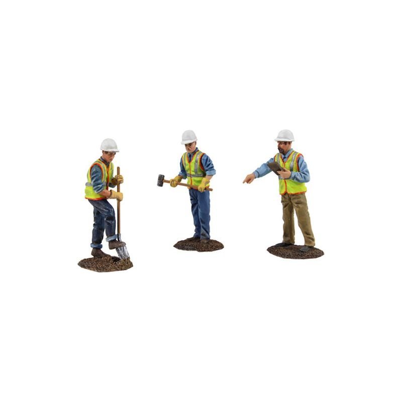 Diecast Metal Construction Figures 3pc Set 2 1/50 by First Gear-First Gear-ModelCars.com