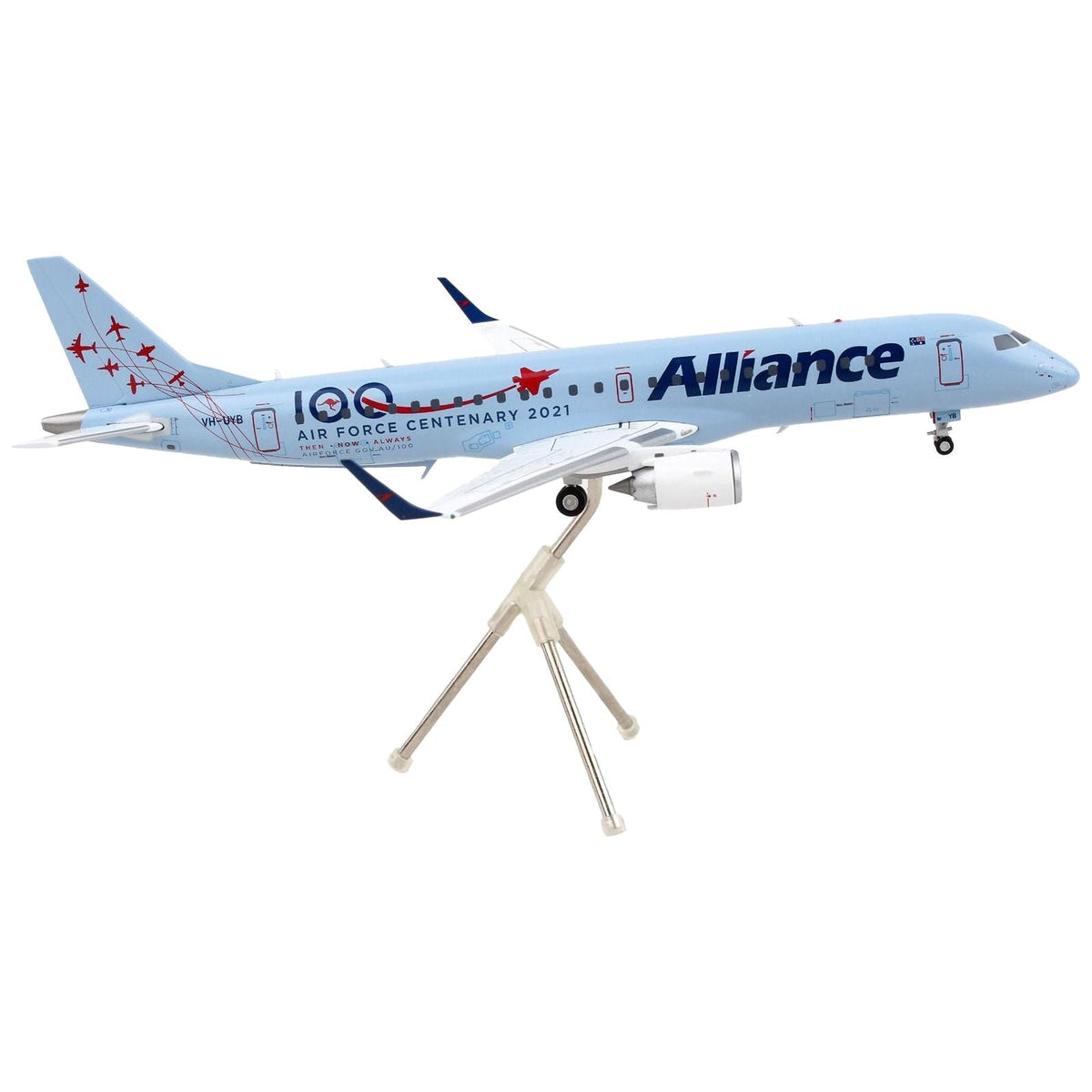 Embraer ERJ-190 Commercial Aircraft "Alliance Airlines - 100th Anniversary Royal Australian Air Force" Blue "Gemini 200" Series 1/200 Diecast Model Airplane by GeminiJets-GeminiJets-ModelCars.com