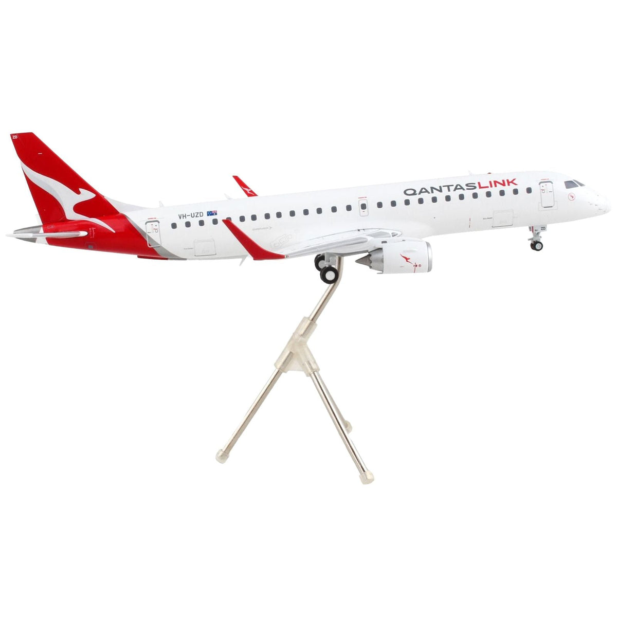 Embraer ERJ-190 Commercial Aircraft "Qantas Airways - QantasLink" White with Red Tail "Gemini 200" Series 1/200 Diecast Model Airplane by GeminiJets-GeminiJets-ModelCars.com