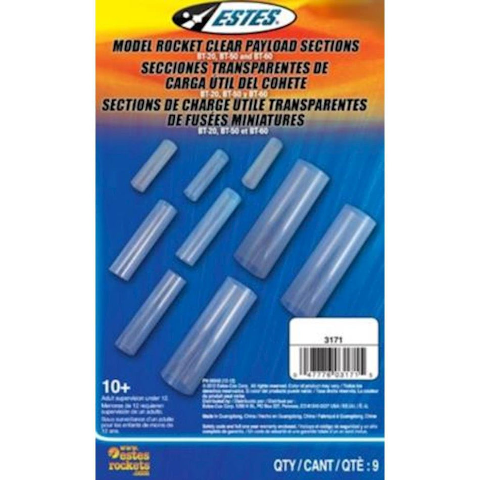 Estes Clear Payload Asst 9pk