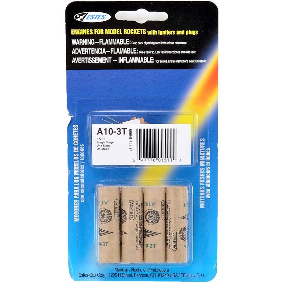 Estes A10 - 3T Mini Rocket Engine (4) - Estes - ModelCars.com