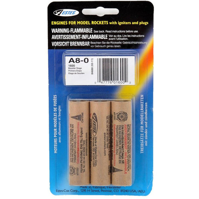 Estes A8 - 0 ENGINES - Estes - ModelCars.com