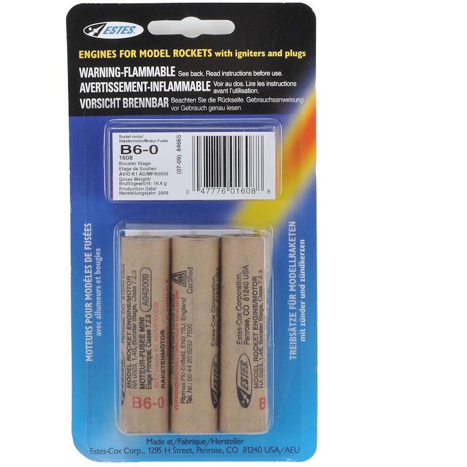 Estes B6 - 0 ENGINES - Estes - ModelCars.com