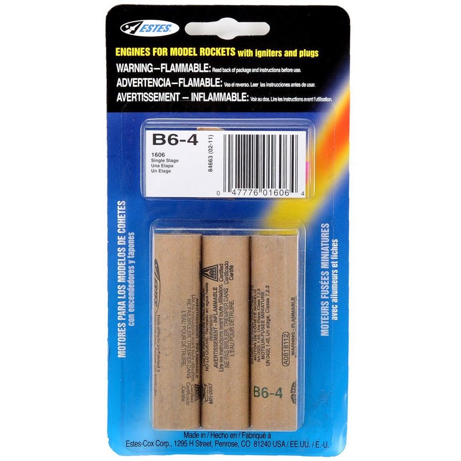 Estes B6 - 4 ENGINES - Estes - ModelCars.com