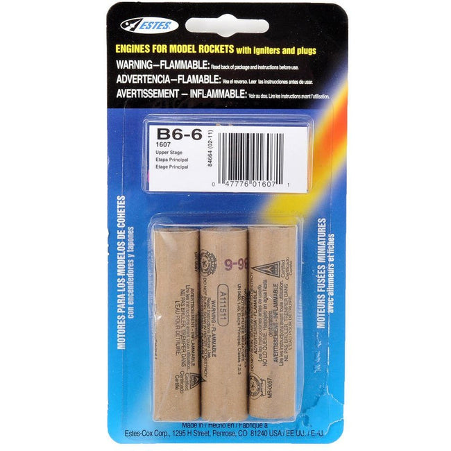 Estes B6 - 6 ENGINES - Estes - ModelCars.com