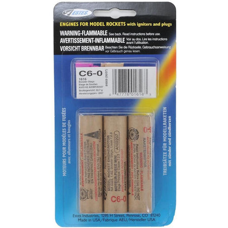 Estes C6 - 0 ENGINES - Estes - ModelCars.com