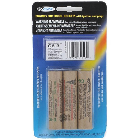 Estes C6 - 3 ENGINES - Estes - ModelCars.com