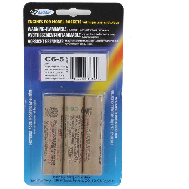 Estes C6 - 5 ENGINES - Estes - ModelCars.com