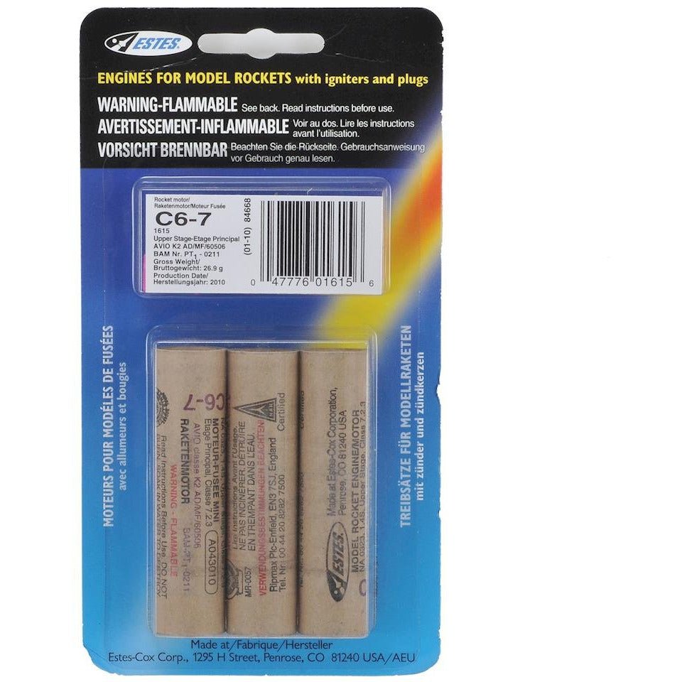 Estes C6 - 7 ENGINES - Estes - ModelCars.com