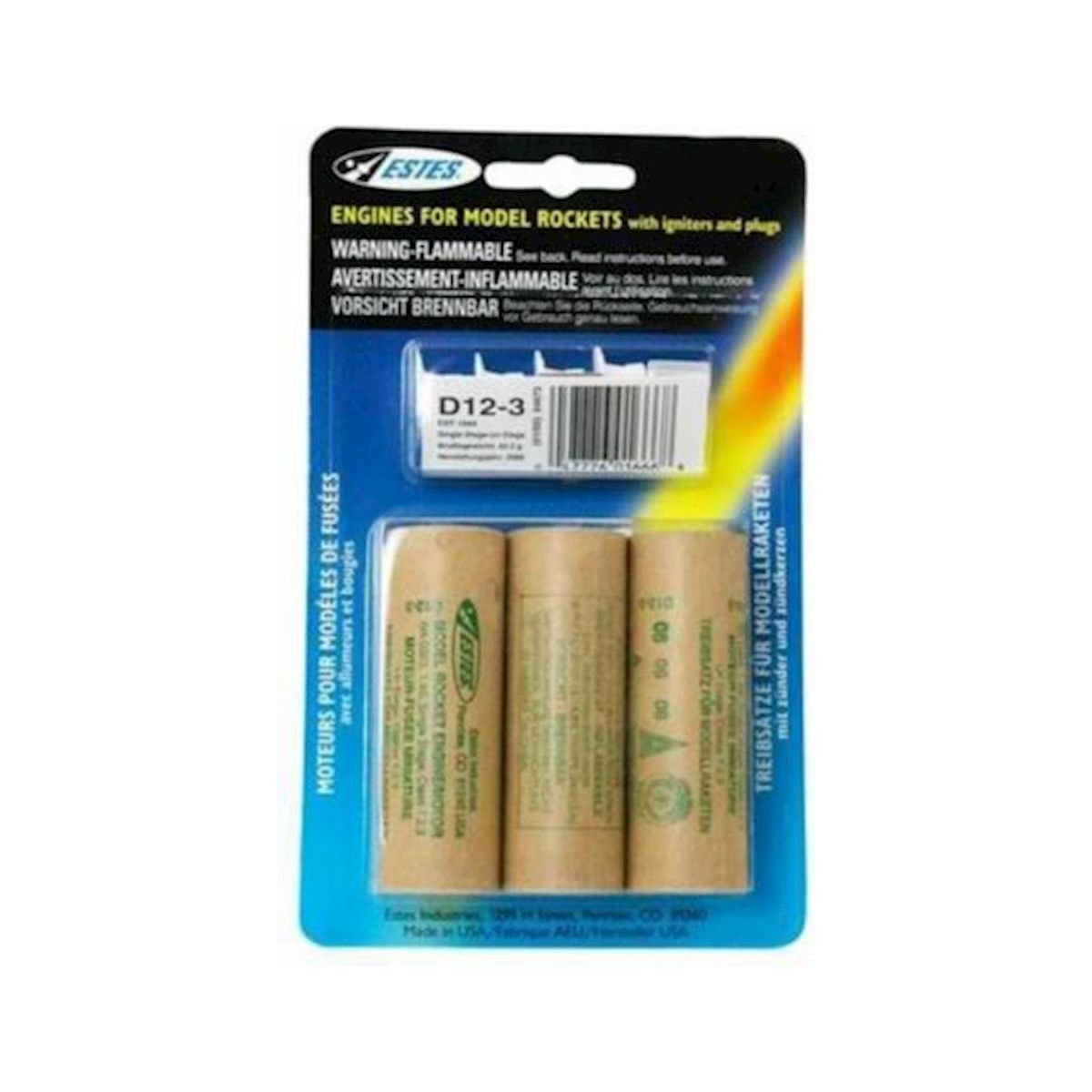 Estes D12 3 MODEL ROCK 24MM PO - Estes - ModelCars.com