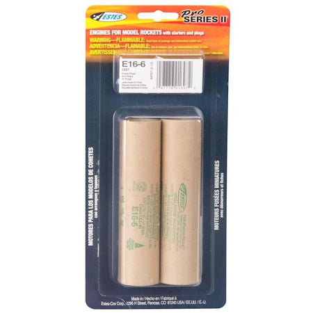 Estes E16 - 6 ENGINES (29 MM) - Estes - ModelCars.com