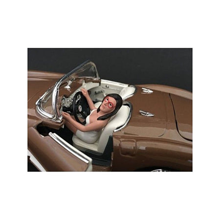 Female Driving Figurine for 1/18 Scale Models by American Diorama-American Diorama-ModelCars.com
