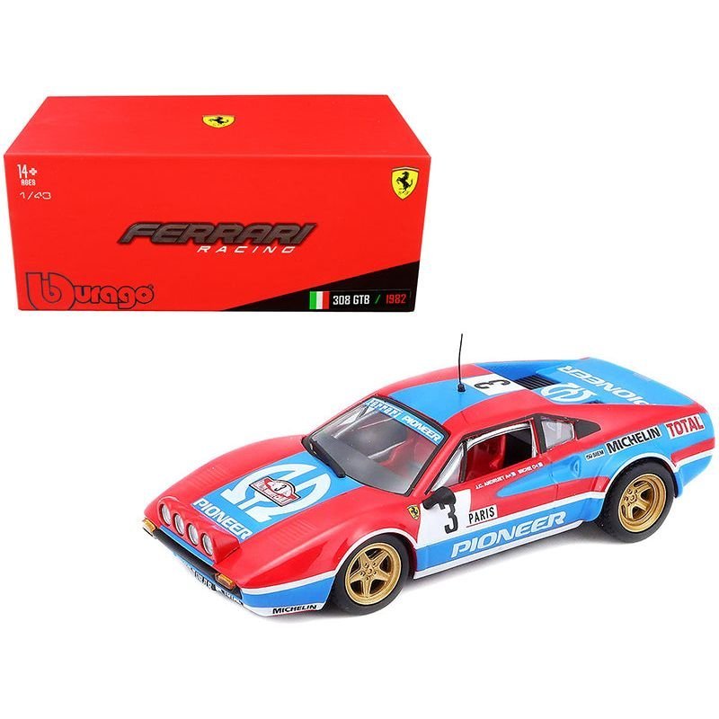 Ferrari 308 GTB 3 J.C. Andruet - Biche Monte Carlo Rally (1982) 1/43 Diecast Model Car by Bburago-Bburago-ModelCars.com