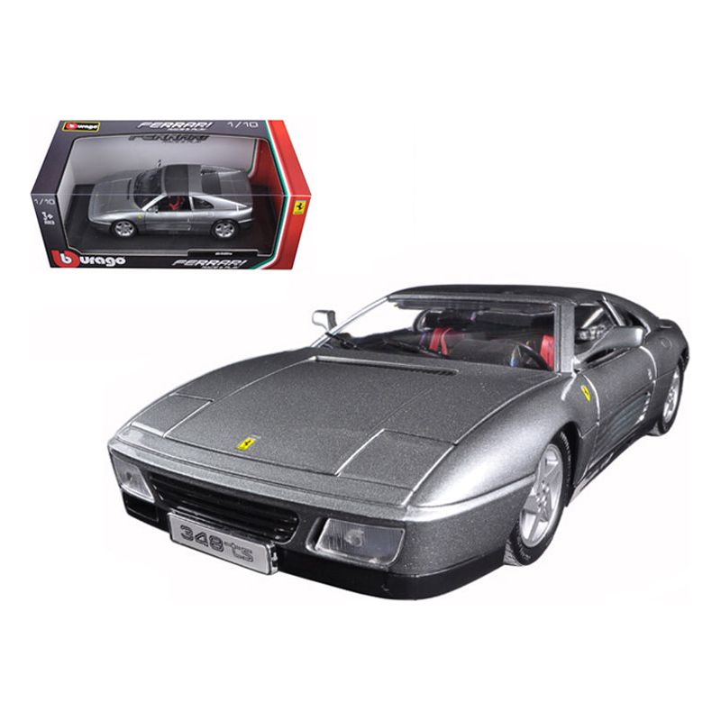 Ferrari 348 TS Grey 1/18 Diecast Model Car by Bburago-Bburago-ModelCars.com