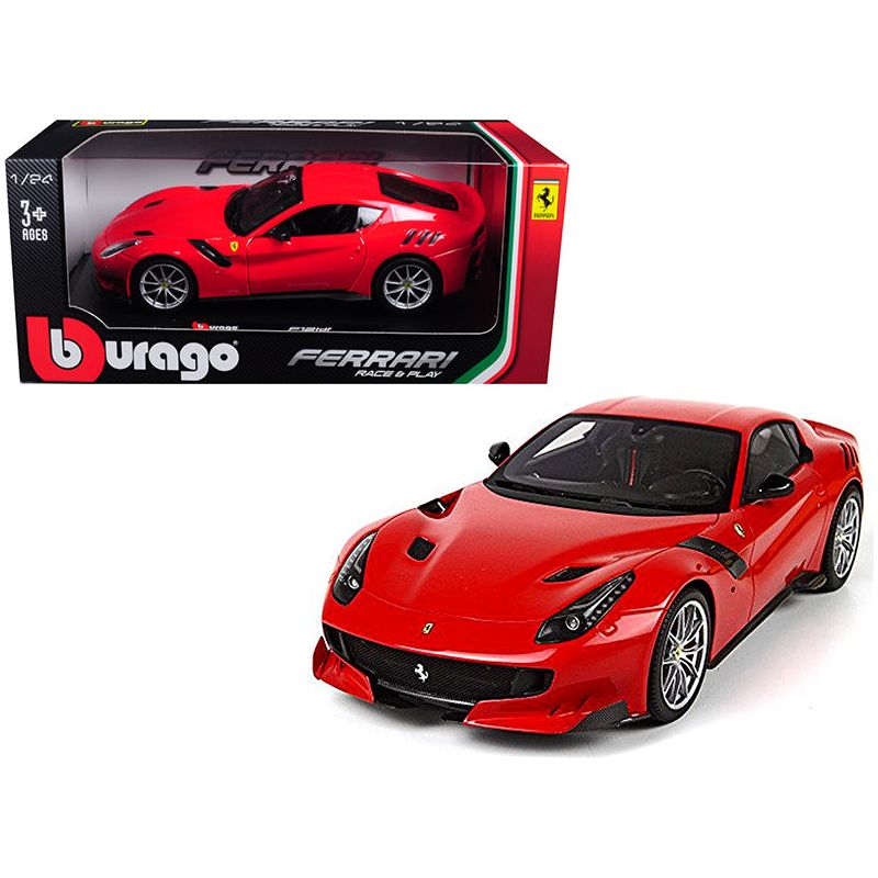Ferrari F12 TDF Red 1/24 Diecast Model Car by Bburago - Bburago - ModelCars.com