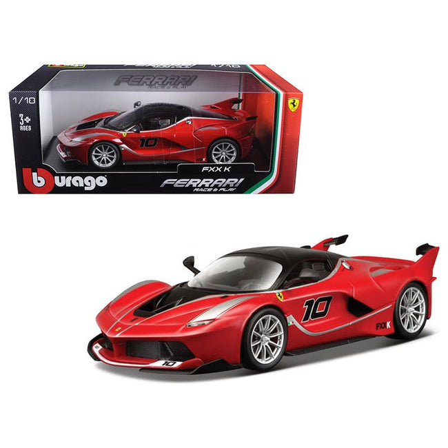 Ferrari FXX - K 10 Red 1/18 Diecast Model Car by Bburago - Bburago - ModelCars.com