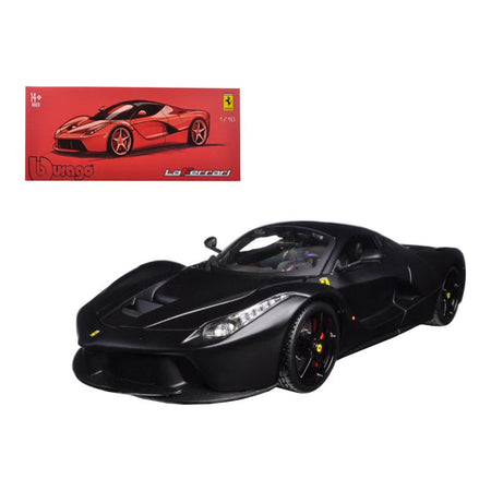 Ferrari LaFerrari F70 Matt Black "Signature Series" 1/18 Diecast Model Car by Bburago - Bburago - ModelCars.com