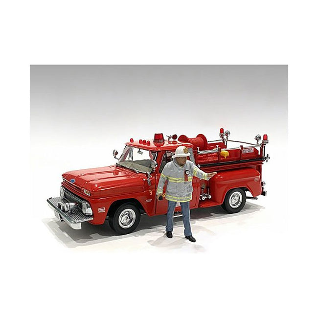 "Firefighters" Fire Captain Figure for 1/18 Scale Models by American Diorama-American Diorama-ModelCars.com
