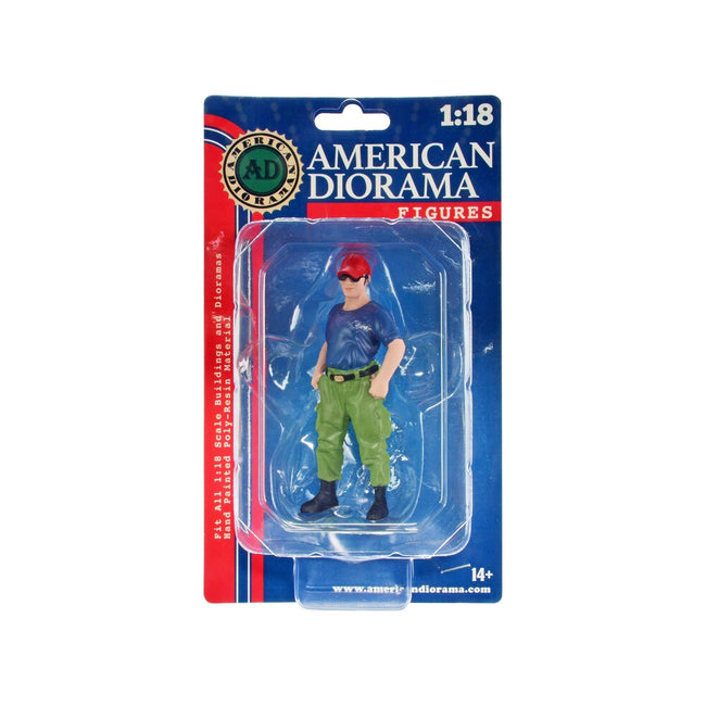 "Firefighters" Off Duty Figure for 1/18 Scale Models by American Diorama-American Diorama-ModelCars.com