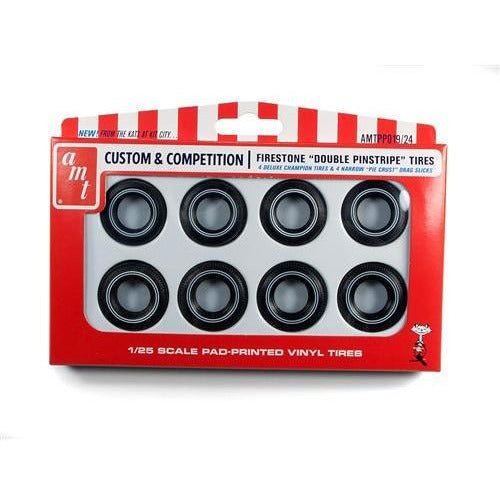 Firestone Double Pinstripe Tires Parts Pack 1/25 Scale - AMT - ModelCars.com