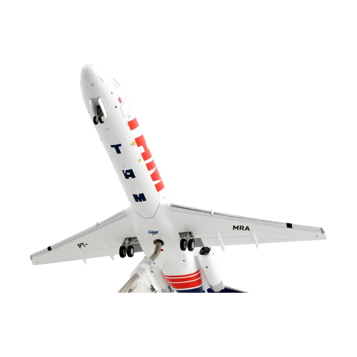 Fokker F100 Commercial Aircraft "TAM Linhas Aereas - Airlines" White with Blue Tail "Gemini 200" Series 1/200 Diecast Model Airplane by GeminiJets-GeminiJets-ModelCars.com