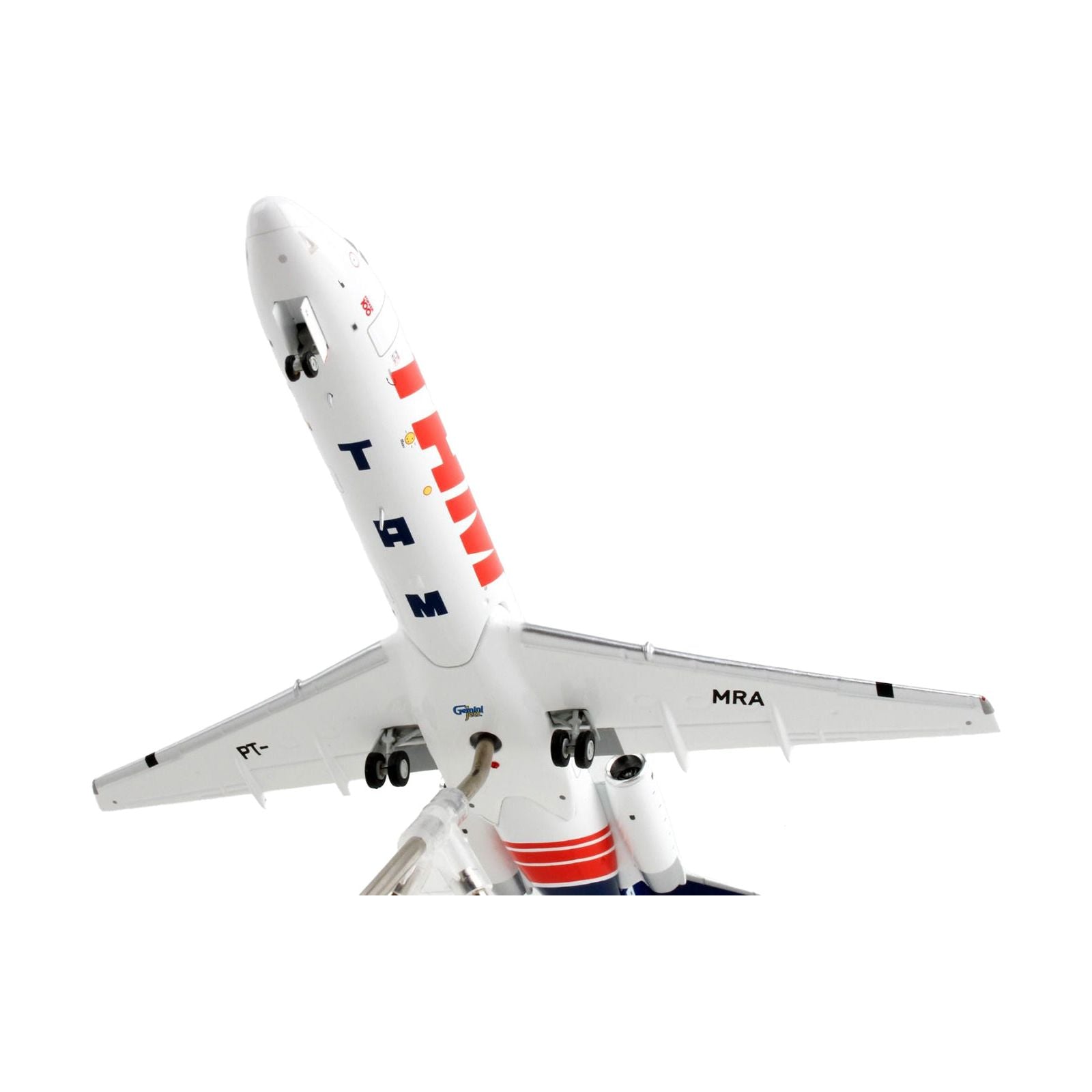 Fokker F100 Commercial Aircraft "TAM Linhas Aereas - Airlines" White with Blue Tail "Gemini 200" Series 1/200 Diecast Model Airplane by GeminiJets - GeminiJets - ModelCars.com
