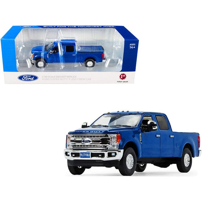 Ford F - 250 Super Duty Pickup Truck Velocity Blue Metallic 1/50 Diecast Model Car by First Gear - First Gear - ModelCars.com
