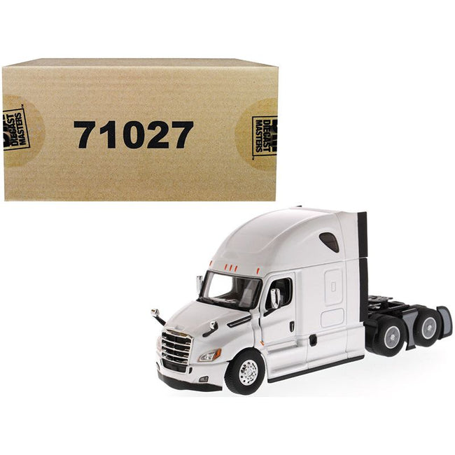 Freightliner New Cascadia Sleeper Cab Truck Tractor Pearl White 1/50 Diecast Model by Diecast Masters-Diecast Masters-ModelCars.com