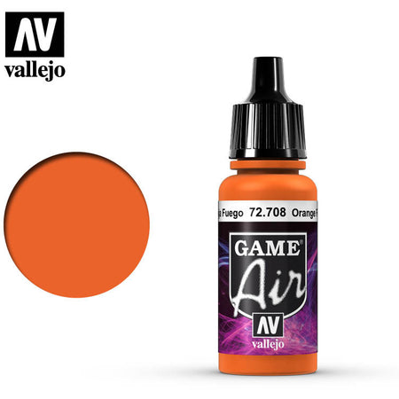 Vallejo Game Air color Orange Fire 72708 for airbrushing