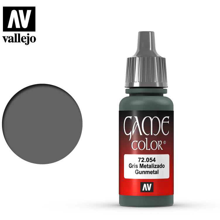 Vallejo Game Color Gunmetal 72054 for painting miniatures