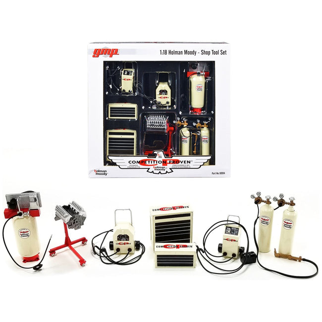 Garage Shop Tools 1 "Holman Moody - Competition Proven" Set of 6 pieces 1/18 Diecast Replica by GMP - GMP - ModelCars.com