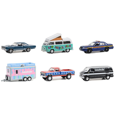 "Garbage Pail Kids" Set of 6 pieces Series 5 1/64 Diecast Models by Greenlight - Greenlight - ModelCars.com