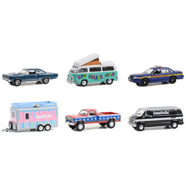 "Garbage Pail Kids" Set of 6 pieces Series 5 1/64 Diecast Models by Greenlight - Greenlight - ModelCars.com