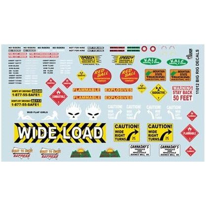 Gofer Racing 1/24-1/25 Big Rig Decals-Gofer Racing-ModelCars.com