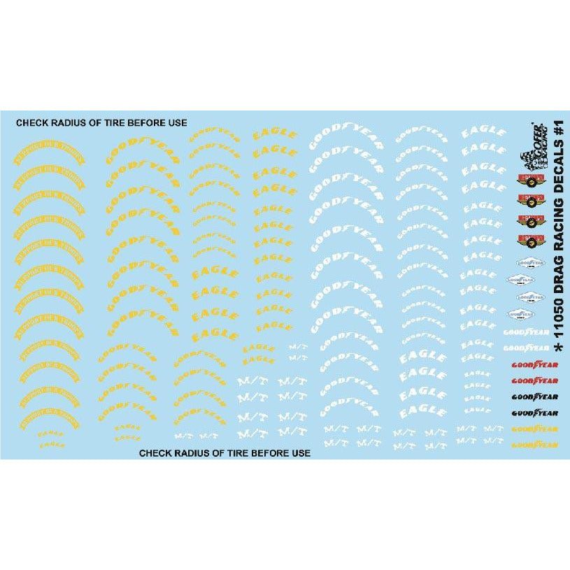 Gofer Racing 1/24 - 1/25 Drag Racing Tire Decal - Gofer Racing - ModelCars.com