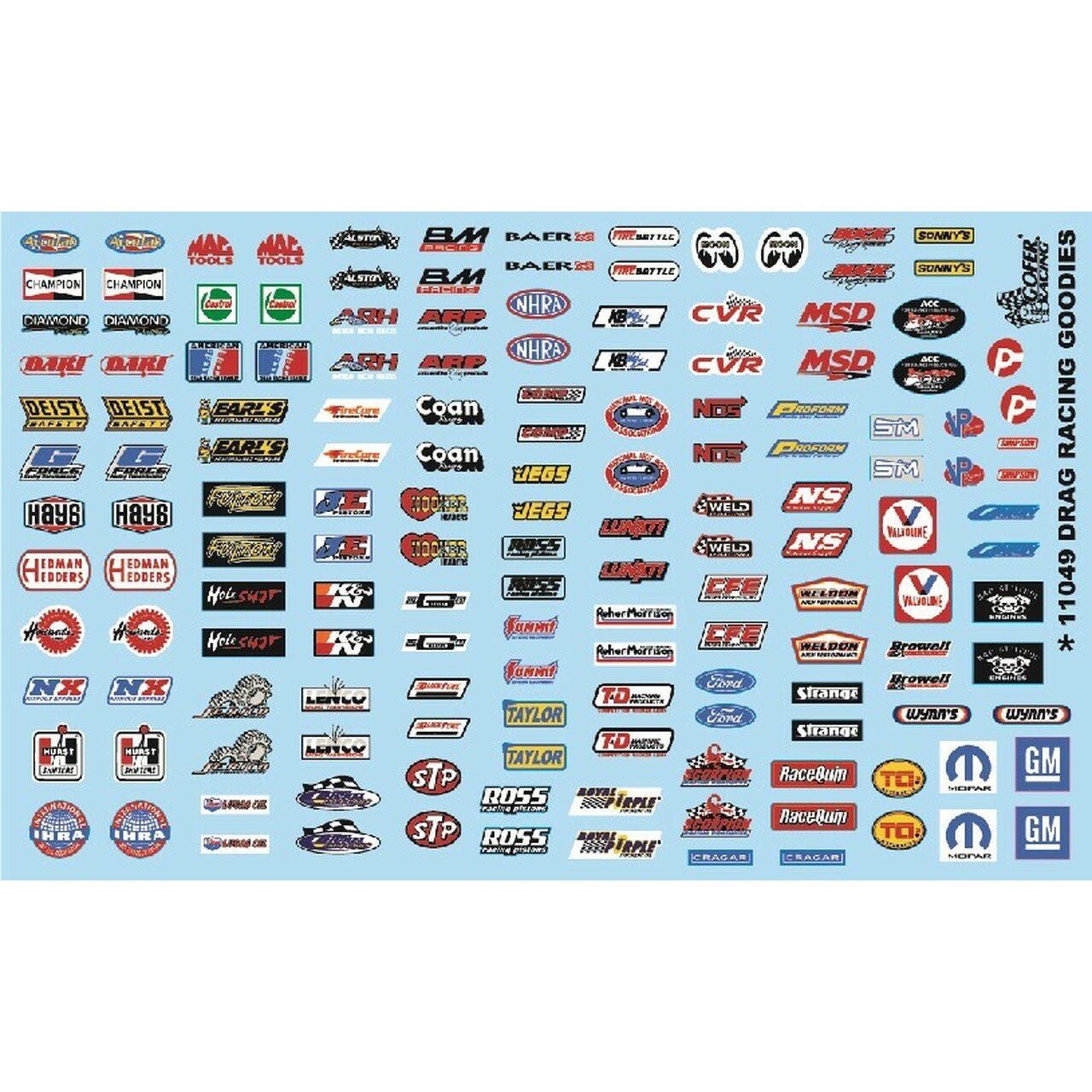 Gofer Racing 1/24 - 1/25 Goodies Sponsor Decal - Gofer Racing - ModelCars.com