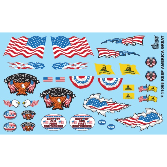 Gofer Racing 1/24 - 1/25 Keep America Great Decals-Gofer Racing-ModelCars.com