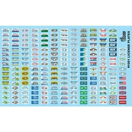 Gofer Racing 1/24-1/25 License Plate Decals-Gofer Racing-ModelCars.com
