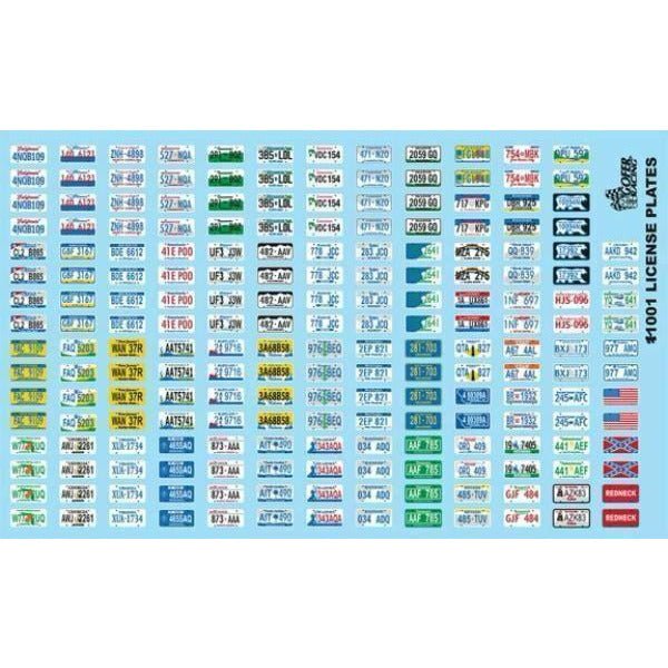 Gofer Racing 1/24 - 1/25 License Plate Decals - Gofer Racing - ModelCars.com