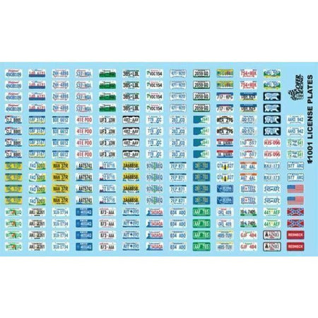 Gofer Racing 1/24 - 1/25 License Plate Decals - Gofer Racing - ModelCars.com