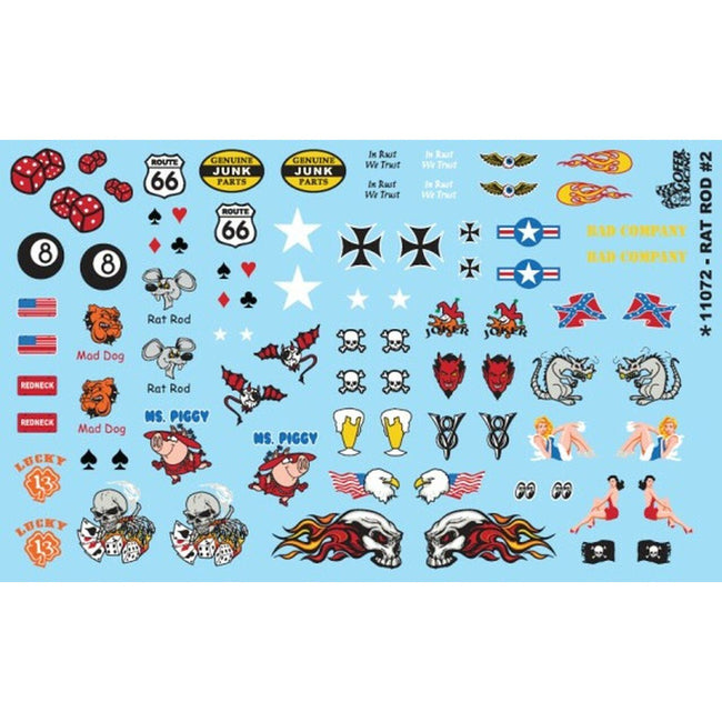 Gofer Racing 1/24 - 1/25 Rat Rod Graphics 2 - Gofer Racing - ModelCars.com