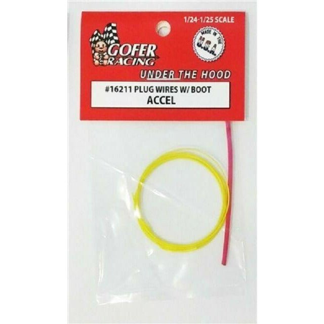 Gofer Racing 1/24 - 1/25 Scale Accel Plug Wire 2ft w/Plug Boot Material - Gofer Racing - ModelCars.com