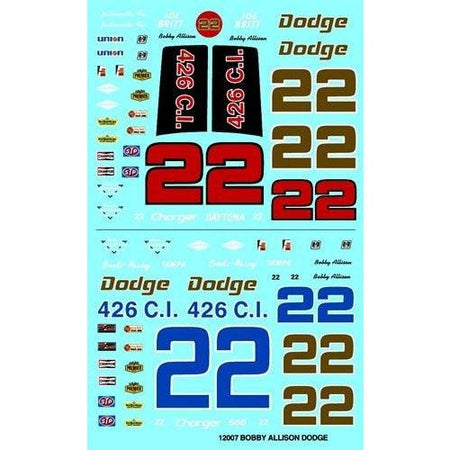 Gofer Racing 1/24 - 1/25 Scale Bobby Allison Dodge Race Car Graphics - Gofer Racing - ModelCars.com
