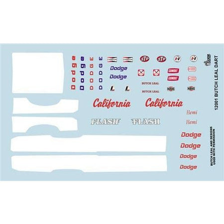 Gofer Racing 1/24 - 1/25 Scale Butch Leal Dart Graphics - Gofer Racing - ModelCars.com