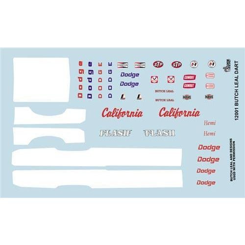 Gofer Racing 1/24-1/25 Scale Butch Leal Dart Graphics-Gofer Racing-ModelCars.com