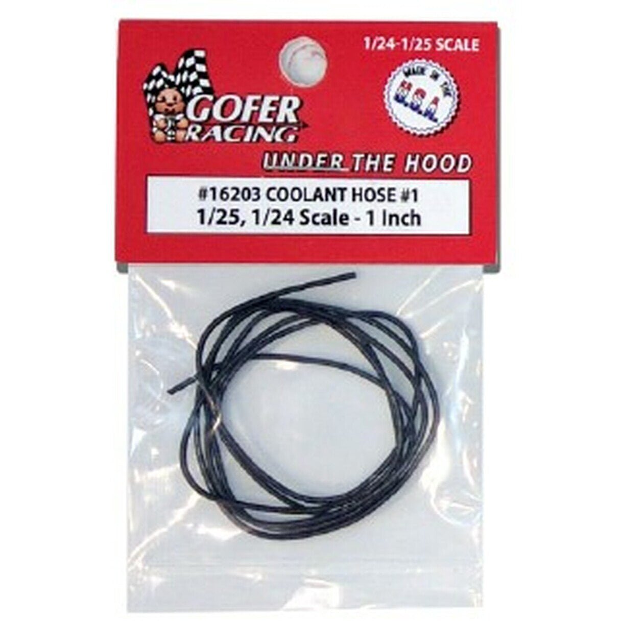 Gofer Racing 1/24 - 1/25 Scale Coolant Hose 1" - Gofer Racing - ModelCars.com