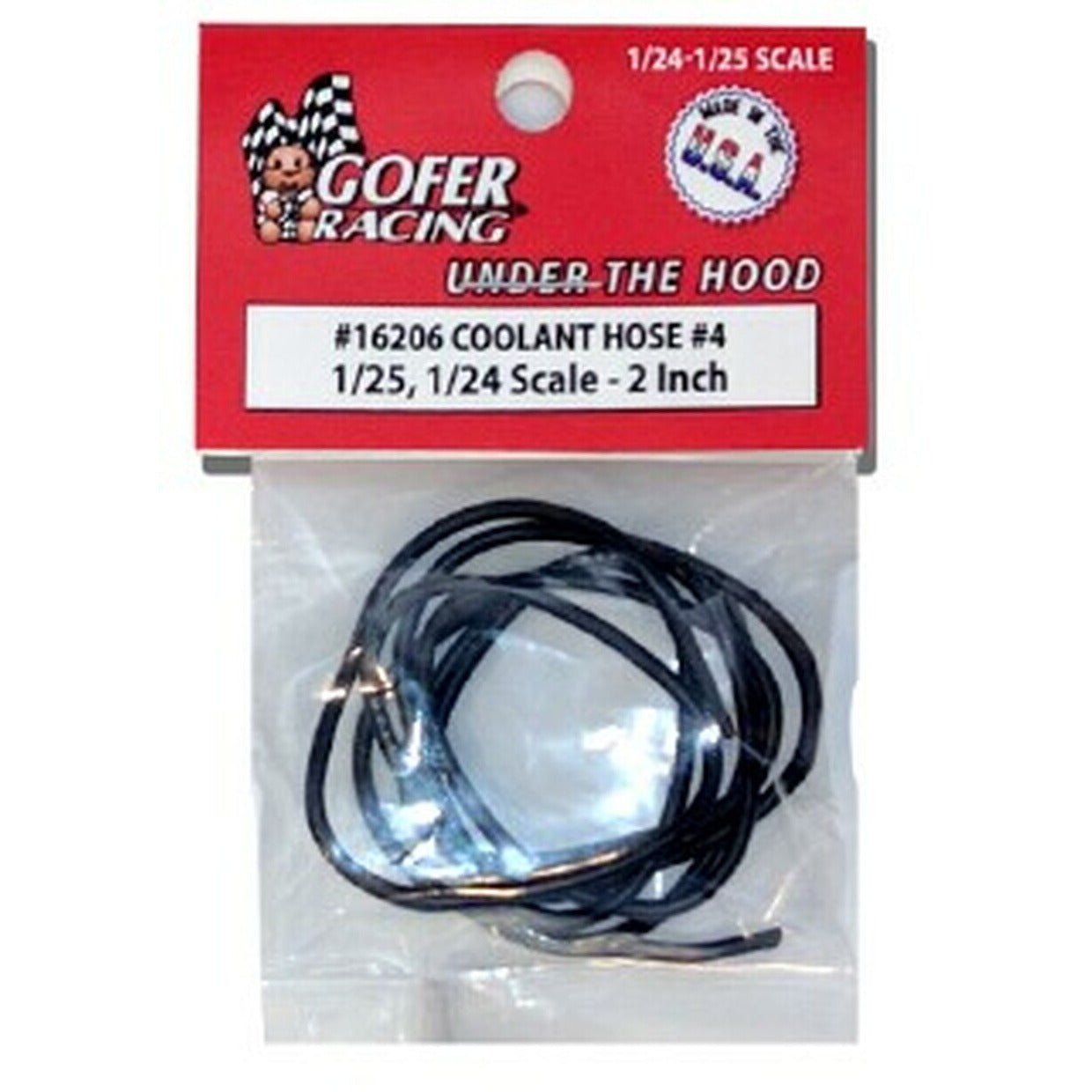 Gofer Racing 1/24 - 1/25 Scale Coolant Hose 2" - Gofer Racing - ModelCars.com