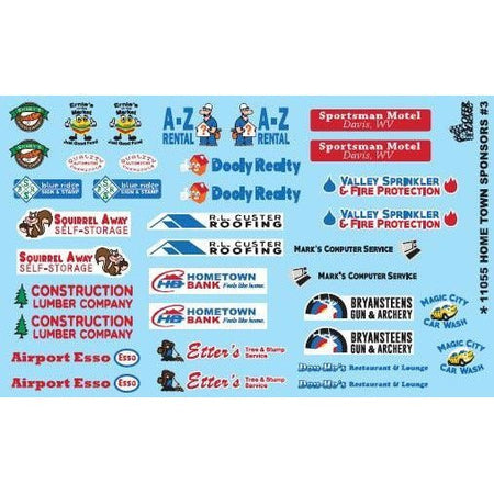 Gofer Racing 1/24-1/25 Scale Home Town Sponsors-Gofer Racing-ModelCars.com