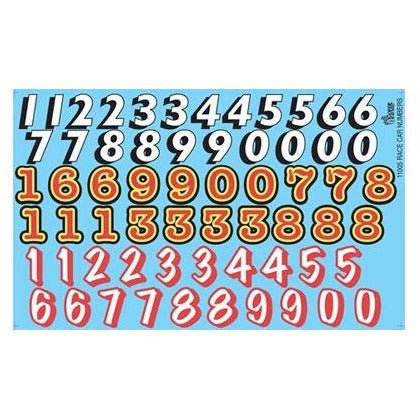 Gofer Racing 1/24 Scale Race Car Numbers Decal Sheet - Gofer Racing - ModelCars.com
